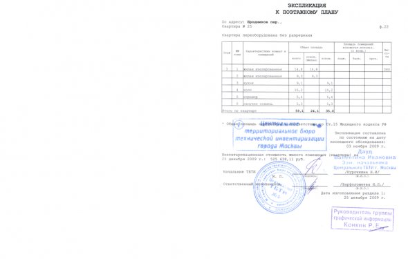 Узаконить перепланировку